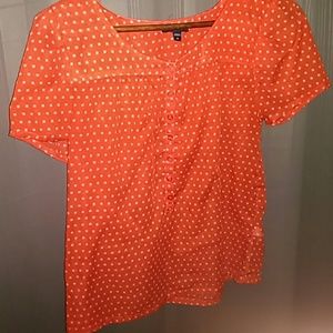 GAP half button up women's shirt